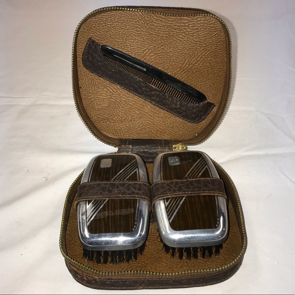 Vintage Travel / Dopp Case, Grooming Kit -Art Deco